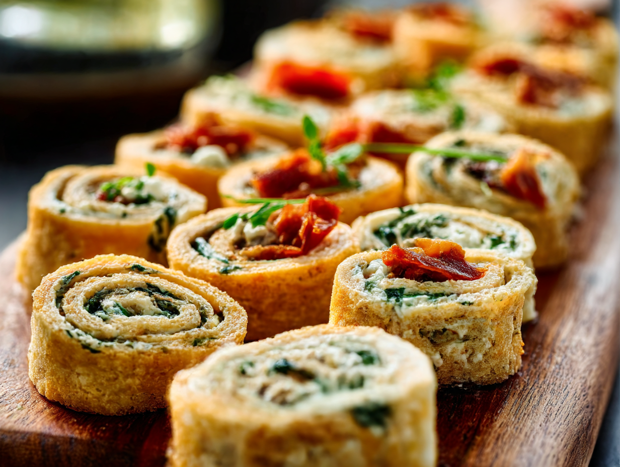 A platter of assorted quick finger foods for party Italian, including arancini, bruschetta, and cured meats, arranged for easy serving.