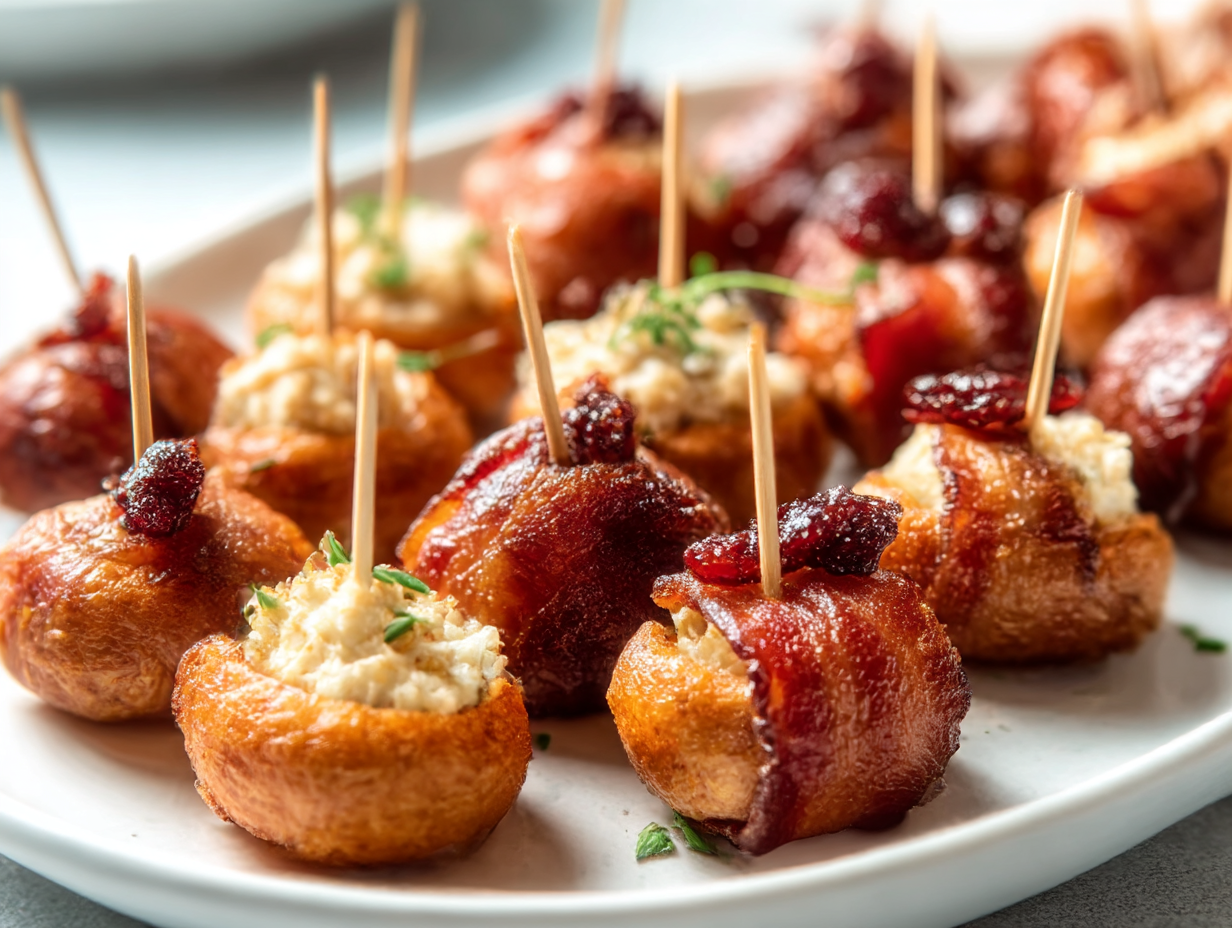 A second image of delicious and easy Crockpot Party Finger Foods arranged on a serving platter.