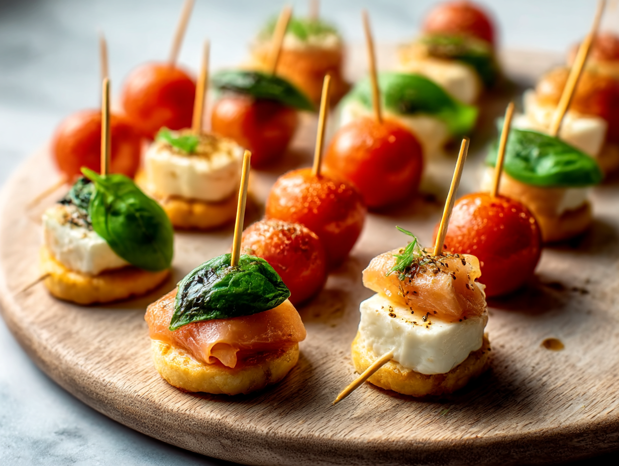 A second image of delicious Quick Party Finger Foods arranged on a platter for easy serving.