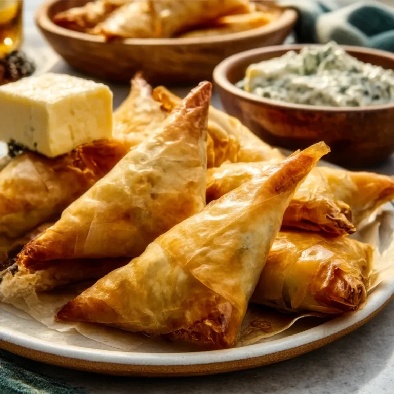 A colorful platter of assorted Party Appetizers including mini quiches, stuffed mushrooms, and vegetable skewers arranged on a rustic wooden table.